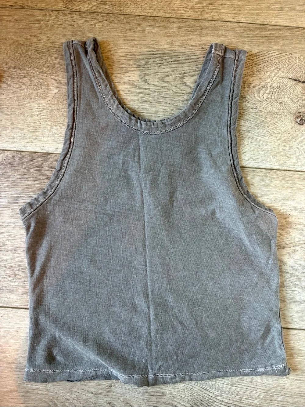 Free People Movement Taupe Cotton Tank - Picture 1 of 2